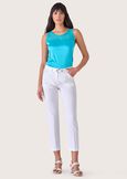 Pantalone Kate in cotone BIANCO Donna immagine n. 1