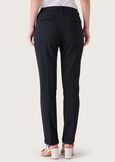 Bellas screp fabric trousers NEROBLUE OLTREMARE  Woman image number 3
