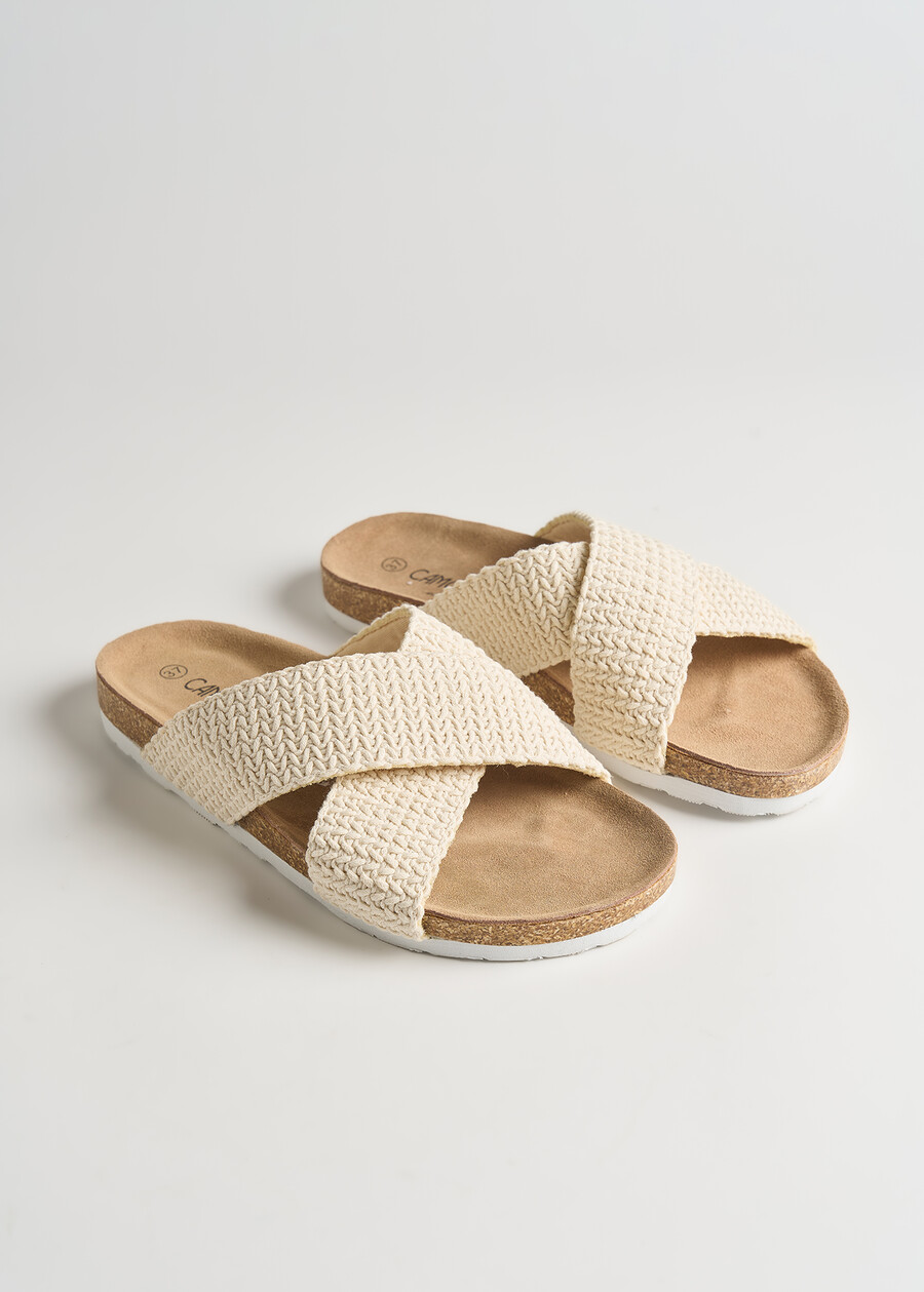 Sandalo Soave basso crochet BEIGE LATTE Donna , immagine n. 2