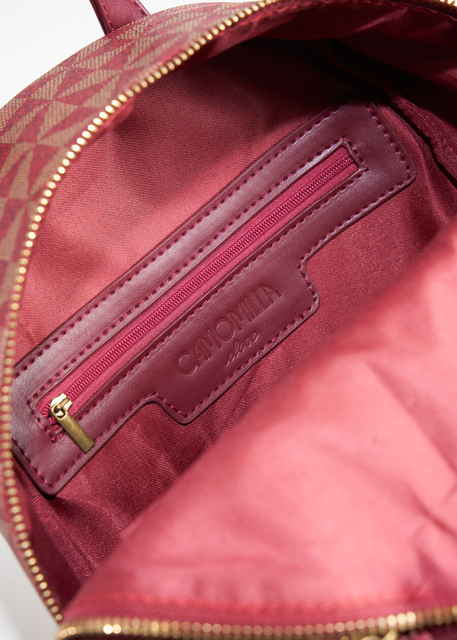 Billy printed faux leather backpack ROSSO CHIANTI Woman , image number 3