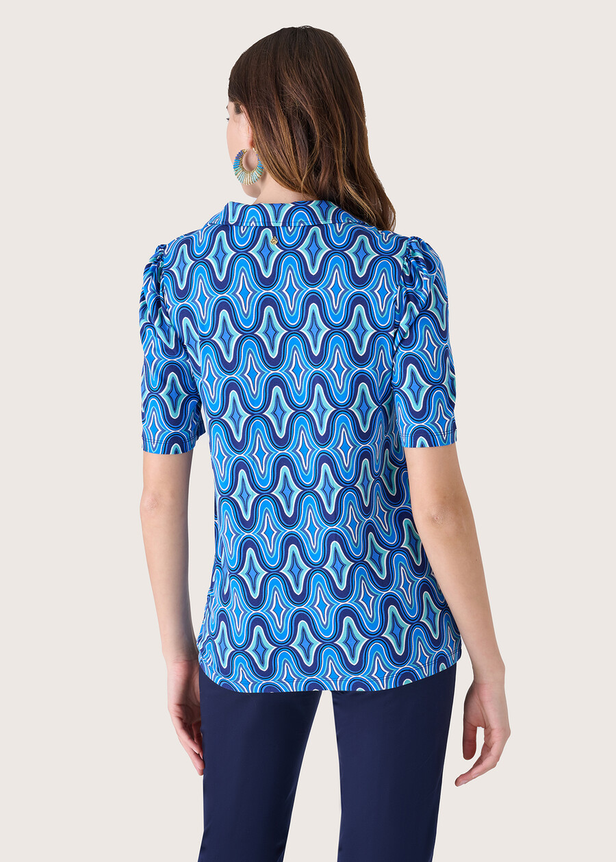 Siry viscose blouse BLU FRENCH Woman , image number 3