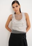 Top Tania in tessuto mesh ROSA NUDONERO BLACK Donna immagine n. 1