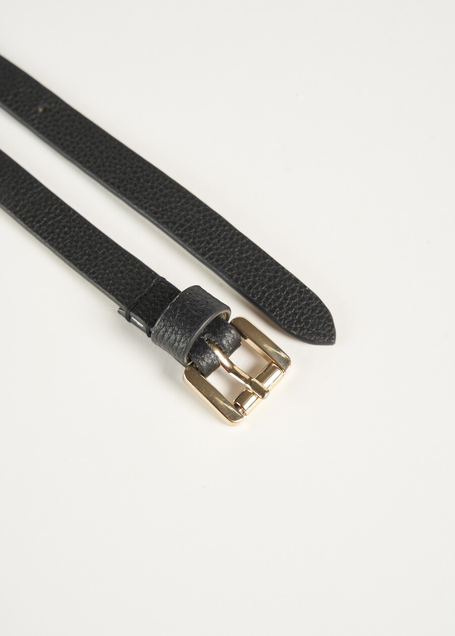 Cintura Clim 100% vera pelle BEIGE LATTENERO BLACK Donna , immagine n. 3