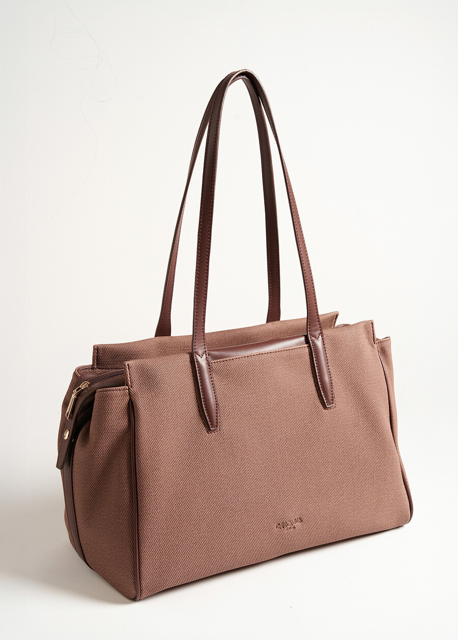 Bess duffle bag – Archivio collection NERO BLACKBEIGE MOUSSE Woman , image number 2