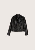 Grant eco-leather jacket NERO BLACK Woman image number 5