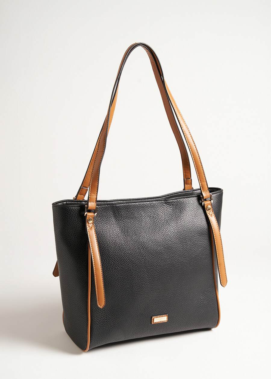 Shopping Bely-A in ecopelle cervo NERO BLACK Donna , immagine n. 1