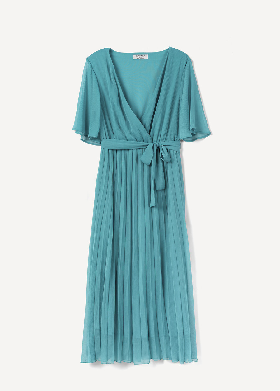 Amory Georgette Midi Dress GIALLOZAFFIBLUE TURCHESE Woman , image number 5