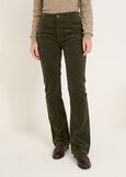 Pantaloni Cindy flare in velluto VERDEMARRONE Donna immagine n. 2