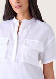 Camicia Cleope 100% lino BIANCO Donna immagine n. 2