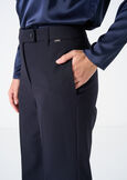 Pantaloni Giorgia ampi bi-stretch NERO BLACKBEIGE GESSOBLU Donna immagine n. 4