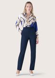 Alice cady trousers BLUE OLTREMARE NERO BLACKROSSO TULIPANO Woman image number 1