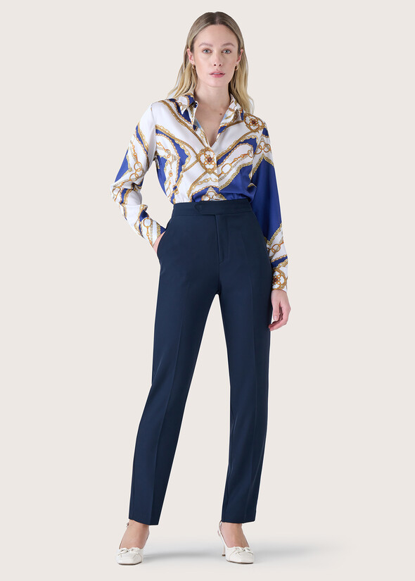 Pantalone Alice in cady BLUE OLTREMARE  Donna null