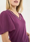 T-shirt Siby con cristalli VIOLA Donna immagine n. 2