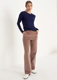 Pantalone Giorgia in velluto di cotone GRIGIO TORTORANERO BLACK Donna immagine n. 1