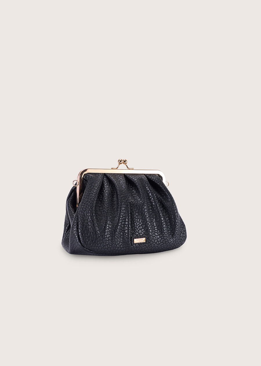 Beniamina eco-leather clutch bag NERO BLACKBLUE COLONIAL Woman , image number 1