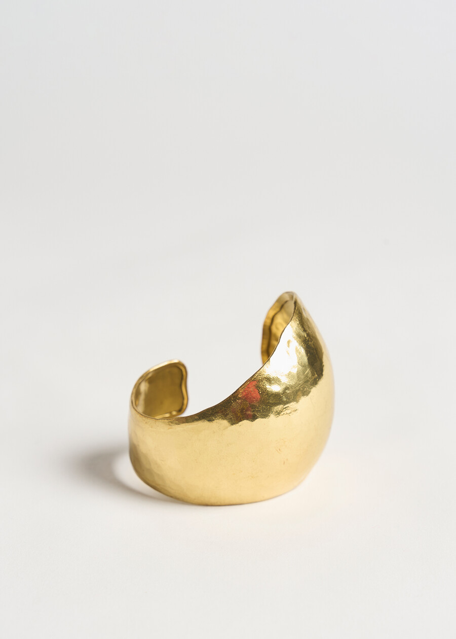 Galvin hammered bangle bracelet GOLD Woman , image number 2