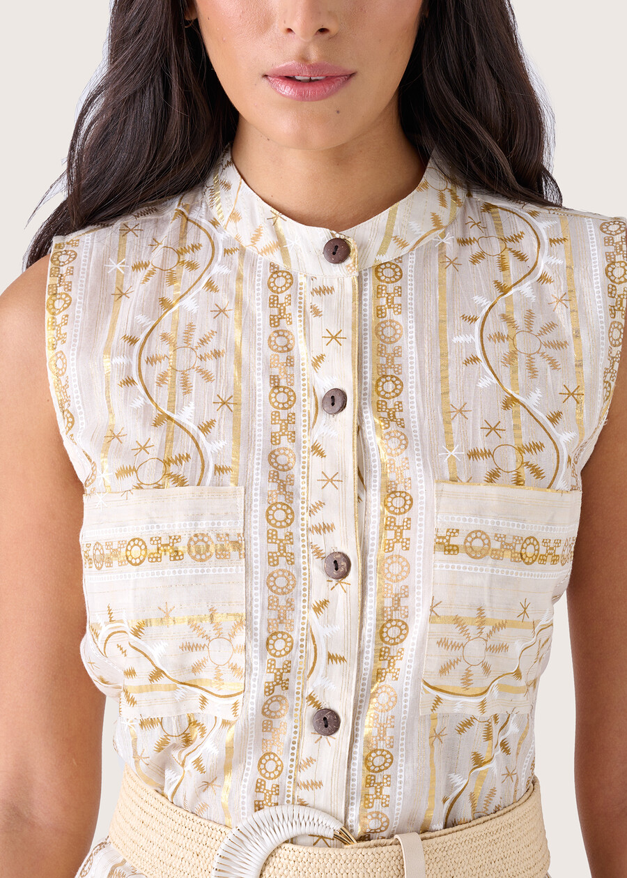 Camicia Tess 100% cotone BEIGE NAVAJO Donna , immagine n. 2