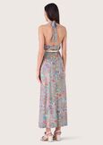 Alan patterned long dress BLU SURF Woman image number 3