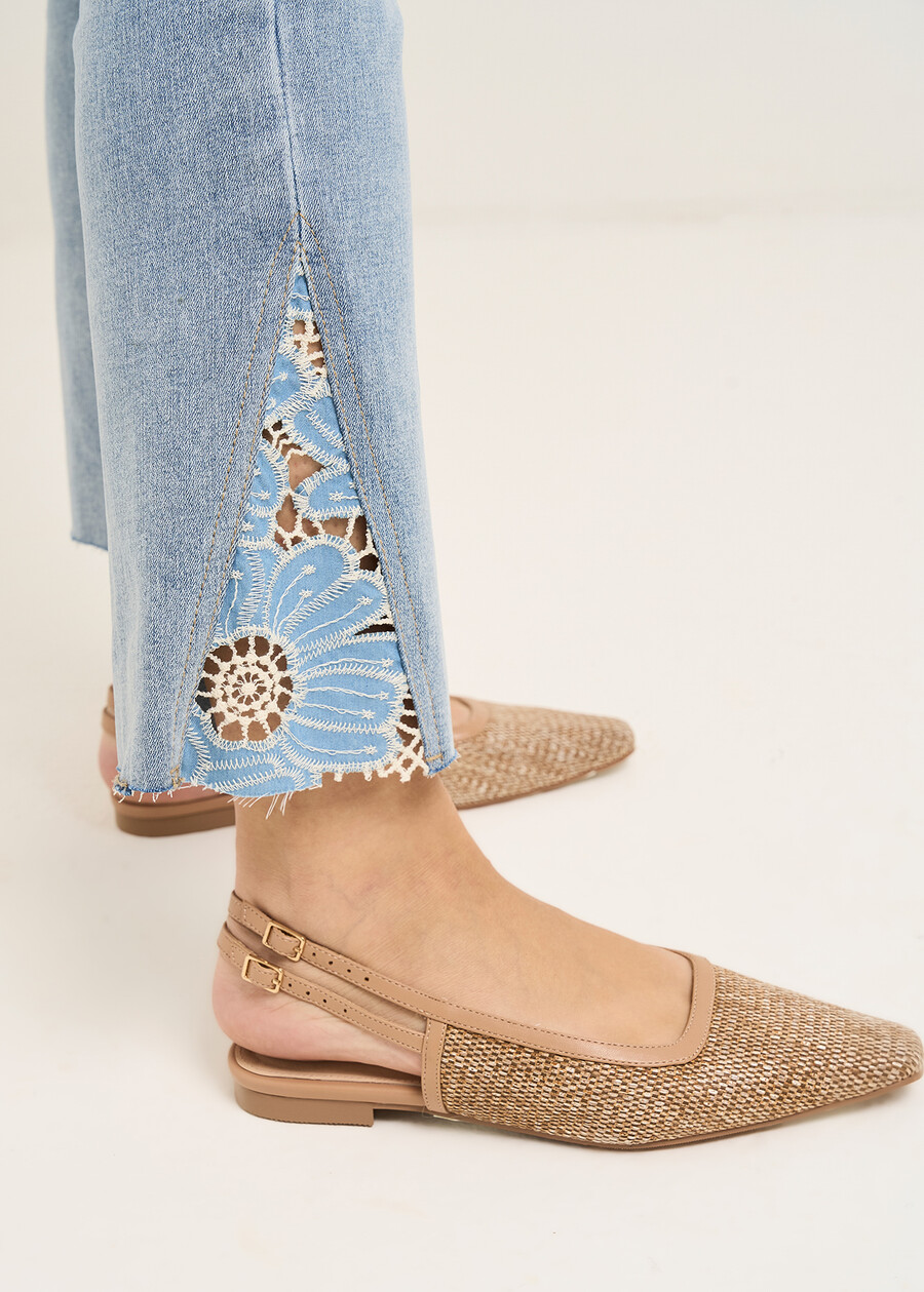 Jeans Dilan pizzo floreale DENIM MEDIUM DENIM Donna , immagine n. 4