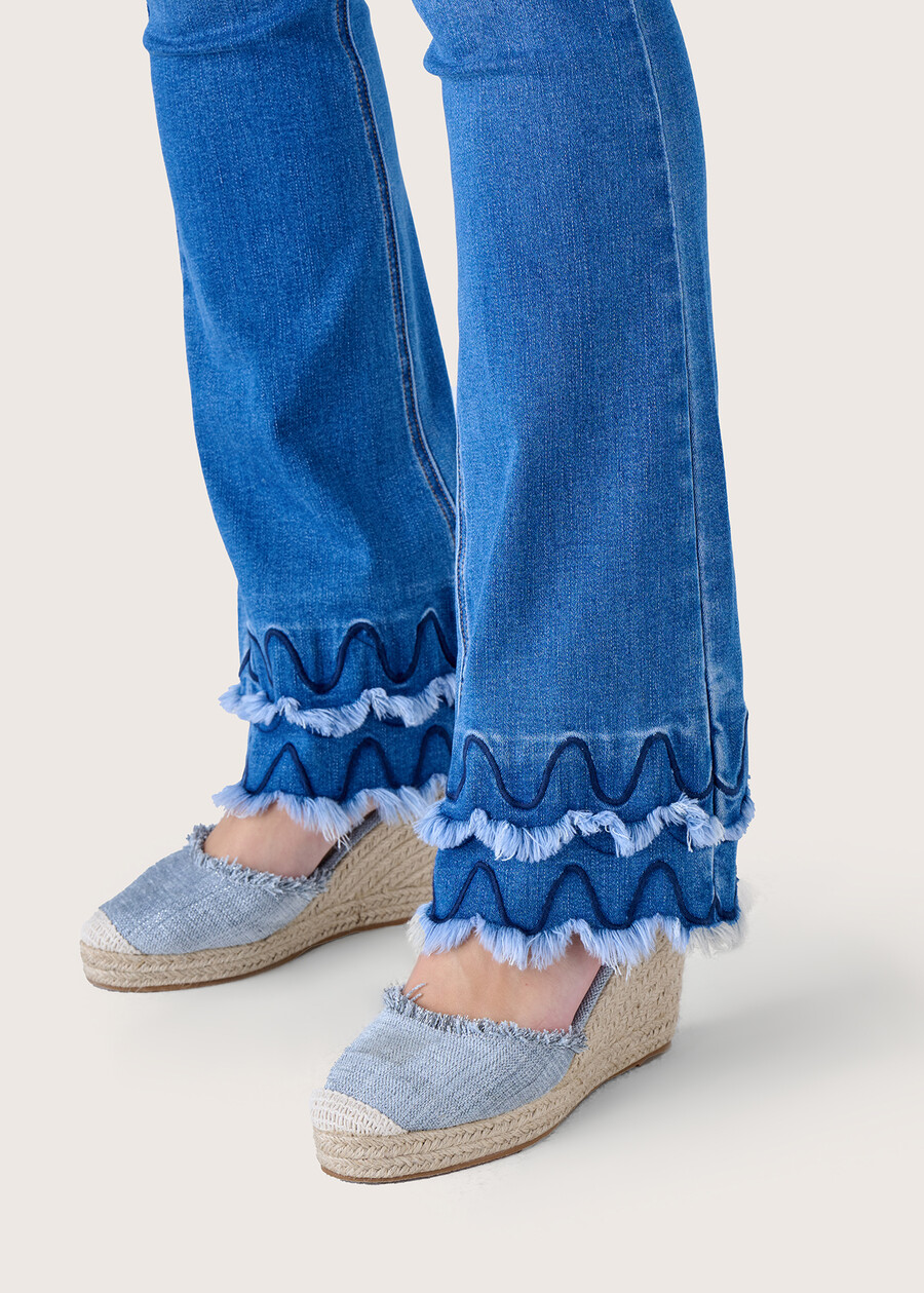 Dallas denim cotton trousers DENIM Woman , image number 3