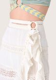 Gonna lunga Giada 100% cotone BIANCO Donna immagine n. 3