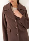 Chris single-breasted diagonal wool-blend coat BEIGE LATTEMARRONE Woman image number 4