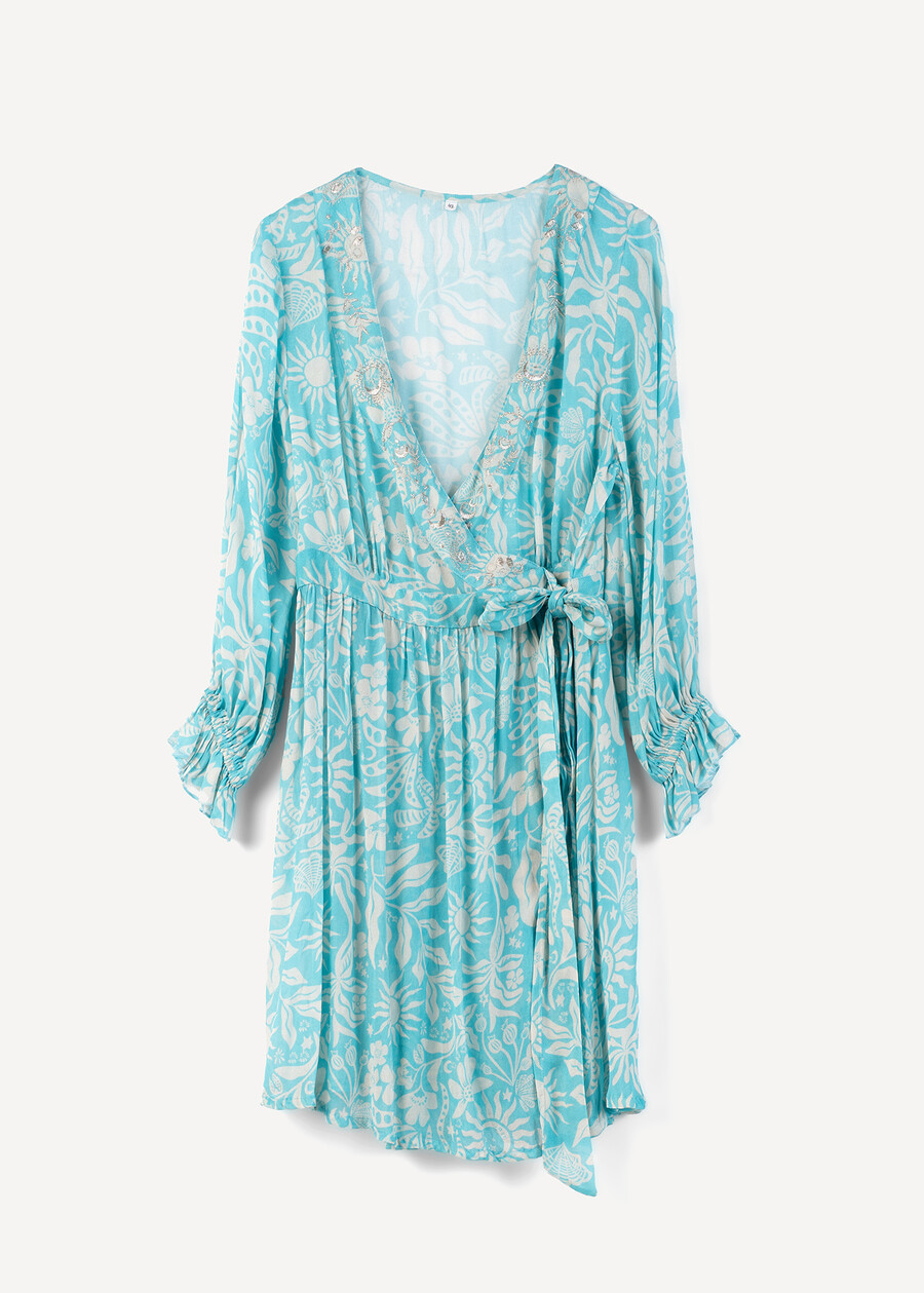 Aleandro Studio viscose wrap dress AZZURO AZZURRO Woman , image number 5