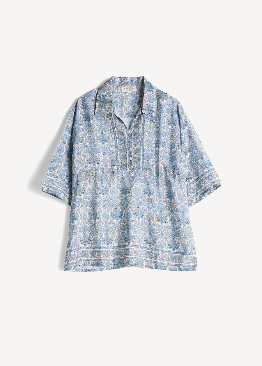 Blusa Brady stampata con coulisse CELESTE FIORDALISO Donna , immagine n. 5