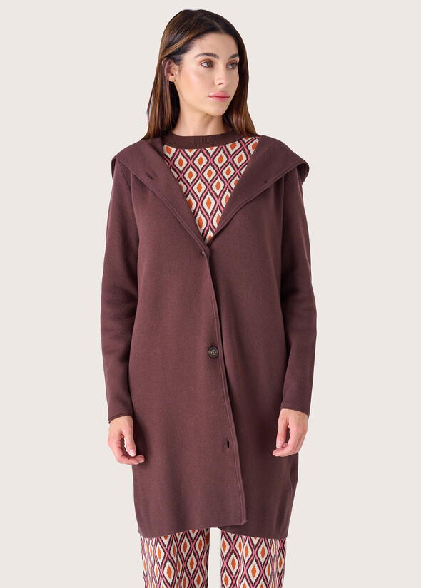 Cecil knitted cardigan MARRONE CASTAGNA Woman null