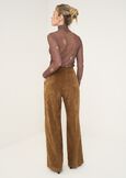 Pantaloni Paliky a coste ampi MARRONE Donna immagine n. 4
