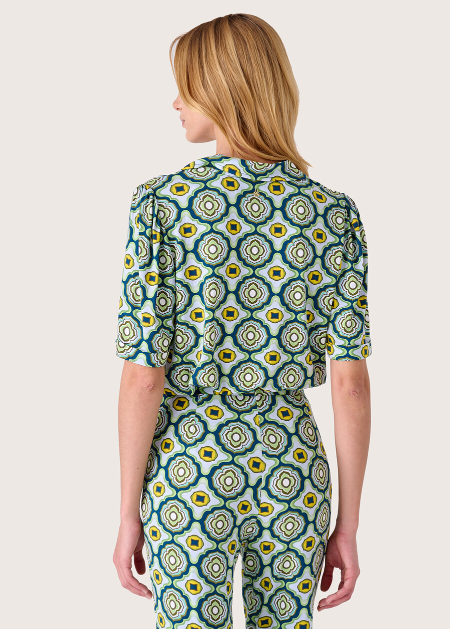 Siry patterned t-shirt BLU MAJO Woman , image number 3