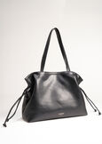 Bethel faux leather shopping bag NERO BLACKMARRONE FANGO Woman image number 2