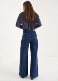 Pantalone Dannie in denim di cotone BIANCO WHITEDENIM DARK DENIM Donna immagine n. 4