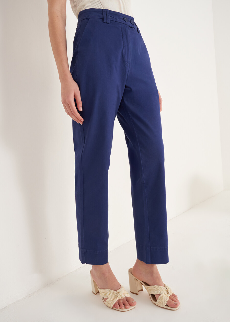 Pantaloni Puma Taglio Uomo BIANCO WHITEBLUE OLTREMARE  Donna , immagine n. 3