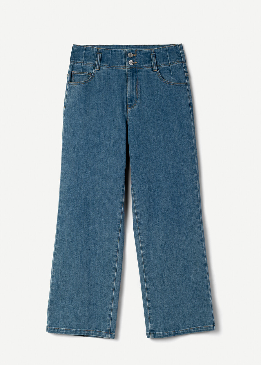 Dodo cotton denim trousers DENIM MEDIUM DENIM Woman , image number 7