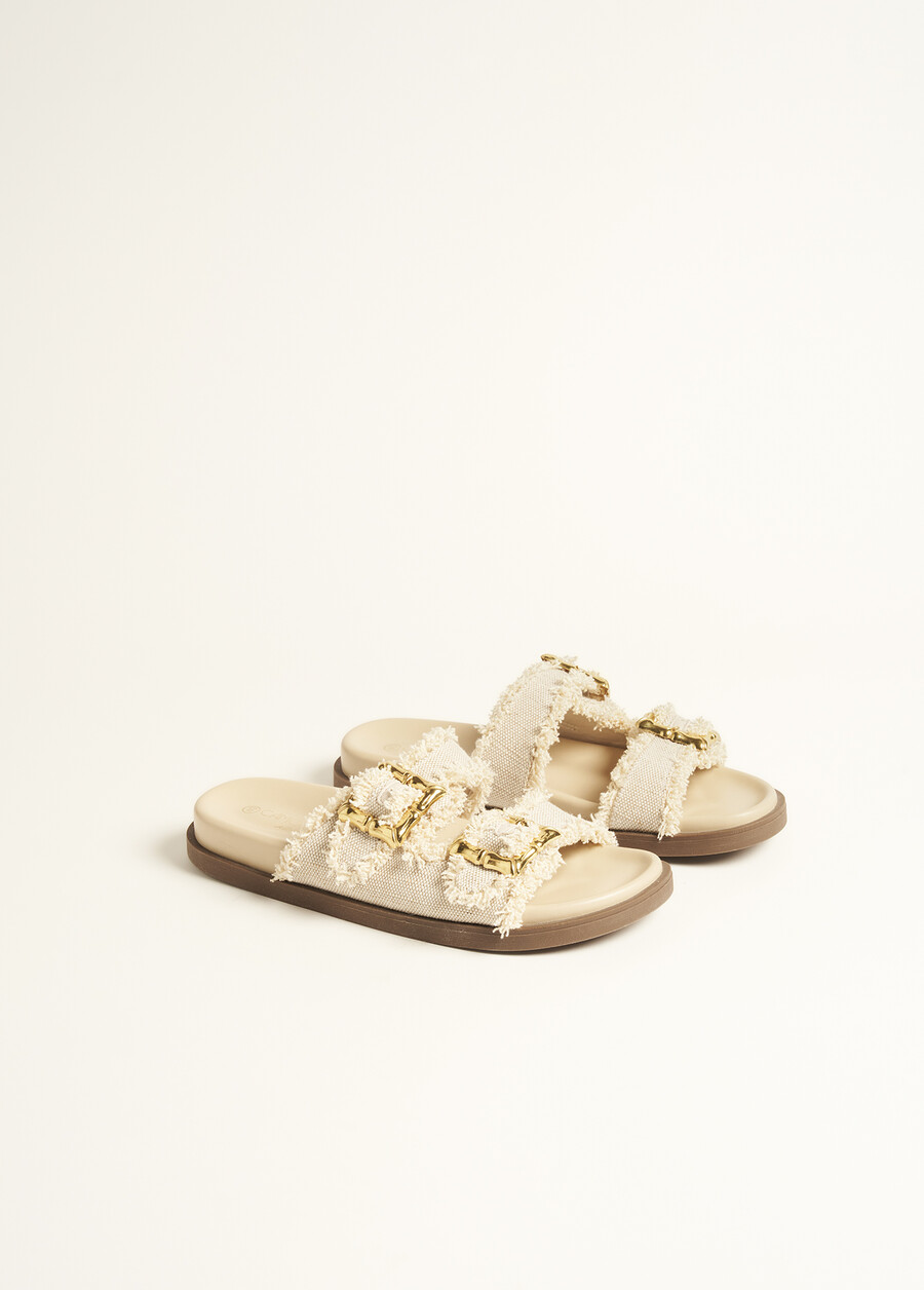 Sophora Sandal With Bamboo-Effect Buckle BEIGE Woman , image number 2