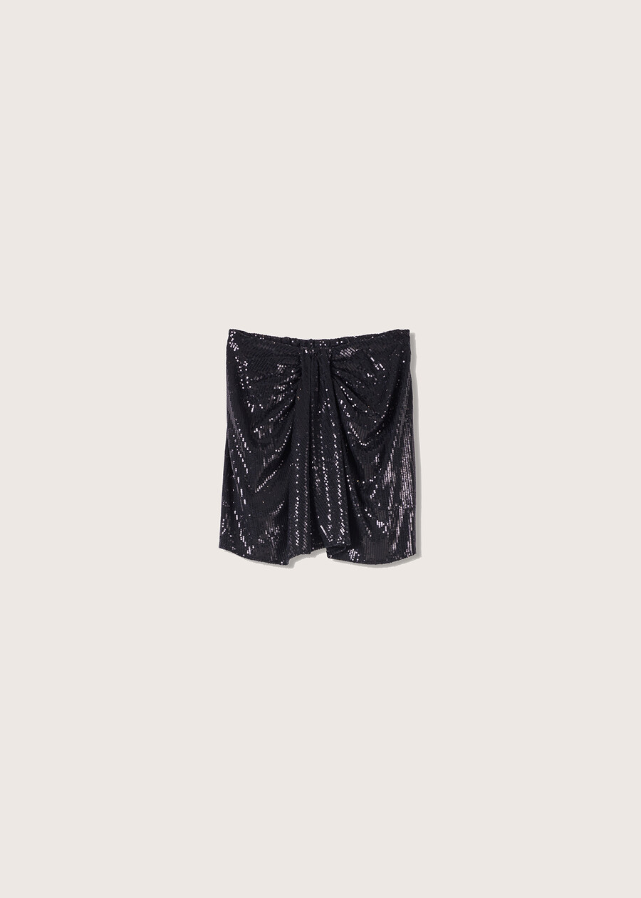 Minigonna Gabrielle in paillettes NERO BLACK Donna , immagine n. 5