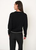 Cardigan Chantal con bottoni gioiello NERO BLACK Donna immagine n. 3