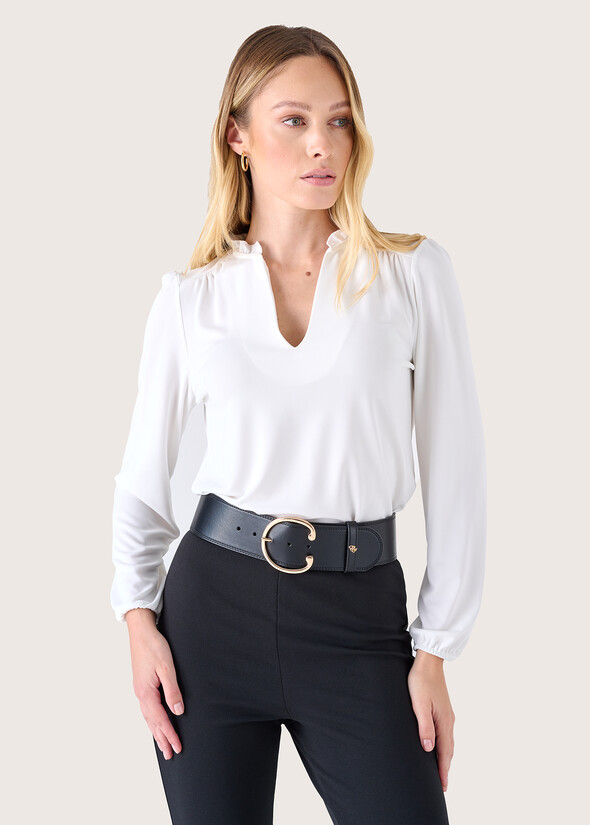 Blusa Carolys in jersey BLUE COLONIALBIANCO WHITE Donna null