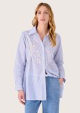 Camicia Cassy con ricami Sangallo BIANCO Donna immagine n. 1