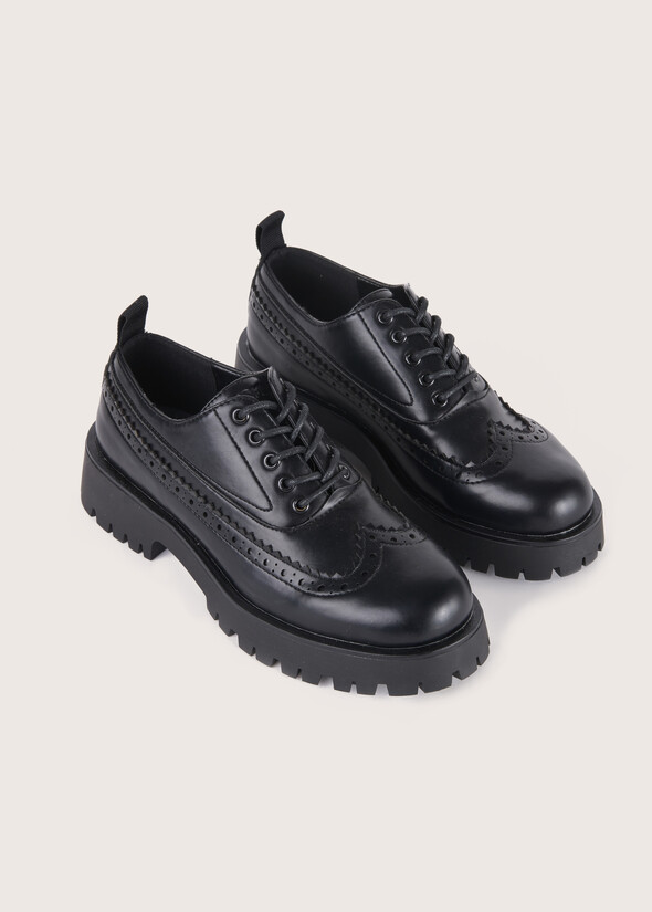 Scarpa stringata Sasha in ecopelle NERO Donna null