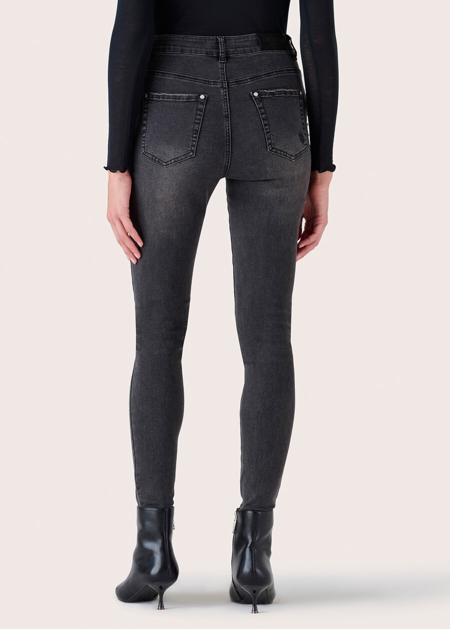 Pantalone Kate in denim di cotone GRIGIO DARK GREY Donna , immagine n. 4