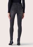 Pantalone Kate in denim di cotone GRIGIO DARK GREY Donna immagine n. 4