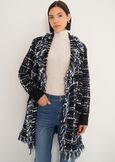 Cardigan Cardi in tweed effetto chenille NERO BLACKNERO BLACK Donna immagine n. 1