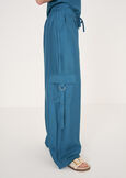 Pecan viscose trousers MARRONEBLU OTTANIO Woman image number 3