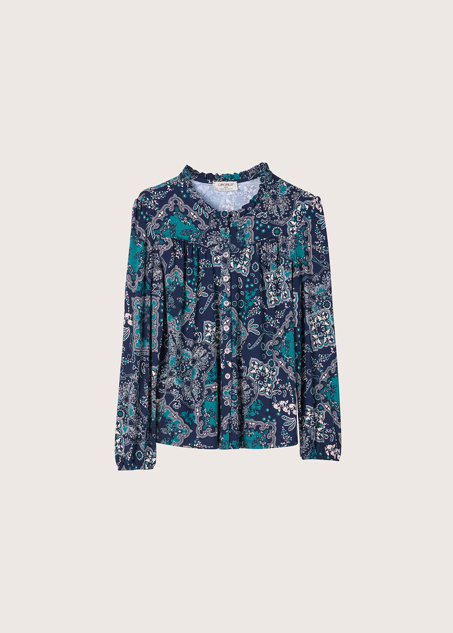 Schio shirt with western cut BLU LAGUNA Woman , image number 4