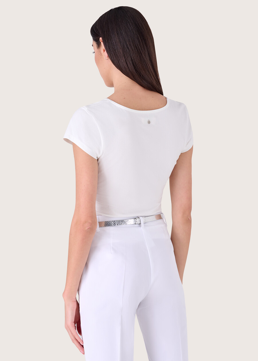 Sunrise cotton t-shirt BIANCOARANCIO SUNRISE Woman , image number 3