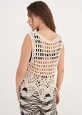 Top Tea In Crochet BEIGE Donna immagine n. 3