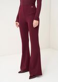 Victoria flared trousers ROSSO BORDEAUXVERDE GARDENMARRONENERO Woman image number 3
