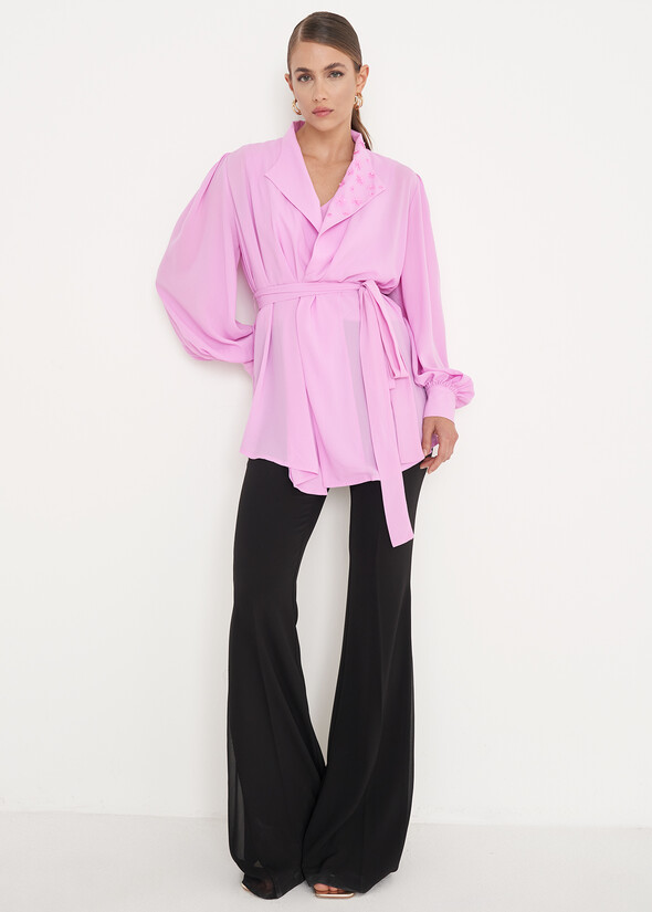 Victoria flared trousers NERO BLACK Woman null